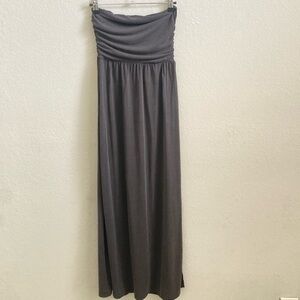 Love Tree Charcoal Gray Strapless Dress